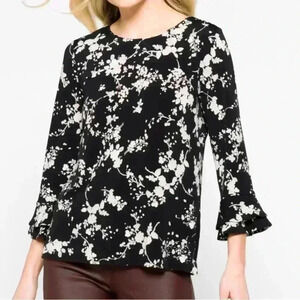 Size M Karl Lagerfeld flower blouse
